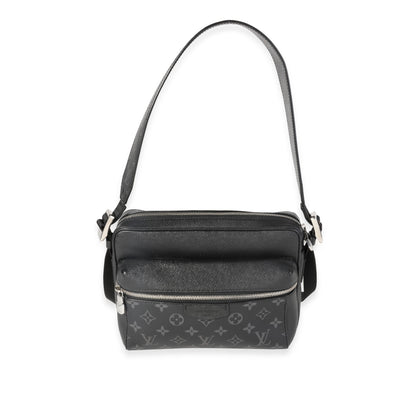 LOUIS VUITTON Black Taigarama & Monogram Eclipse Canvas Outdoor Messenger