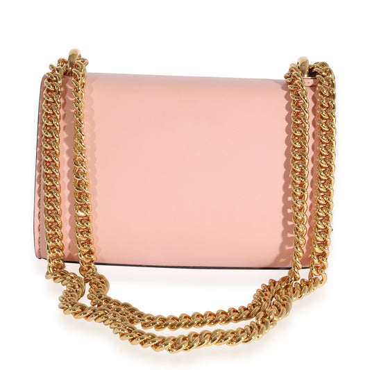 GUCCI Crystal Star Pink Calfskin Small Padlock Bag