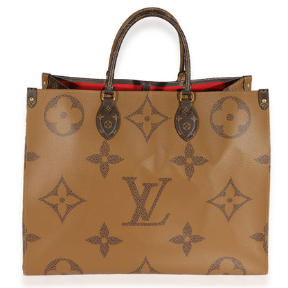 LOUIS VUITTON Monogram & Monogram Reverse Canvas Onthego GM
