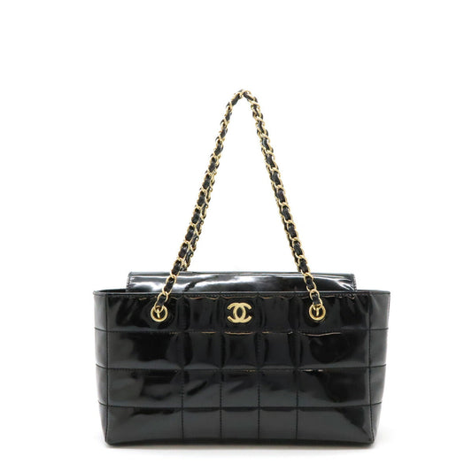 Chanel Chocolate Bar Patent Tote Bag