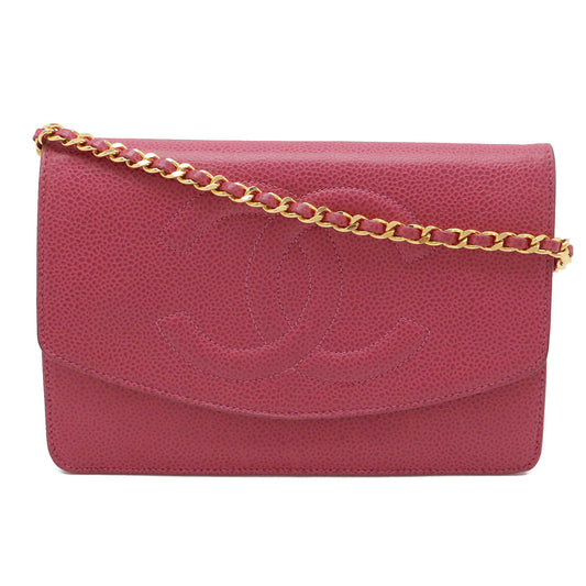 Chanel Caviar Chain Wallet Shoulder Bag