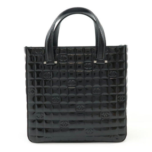 Chanel Choco Bar Patent Leather Tote Bag