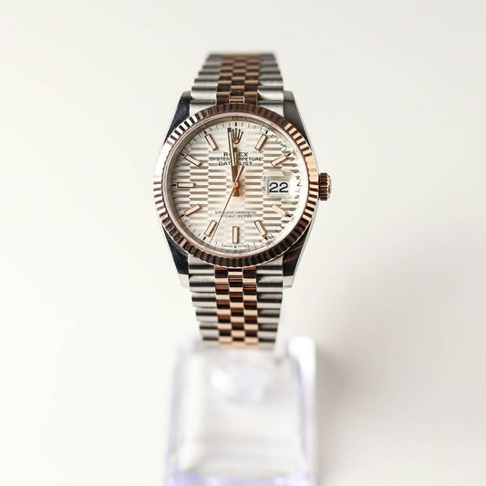 Rolex Datejust rose gold fluted pattern 36