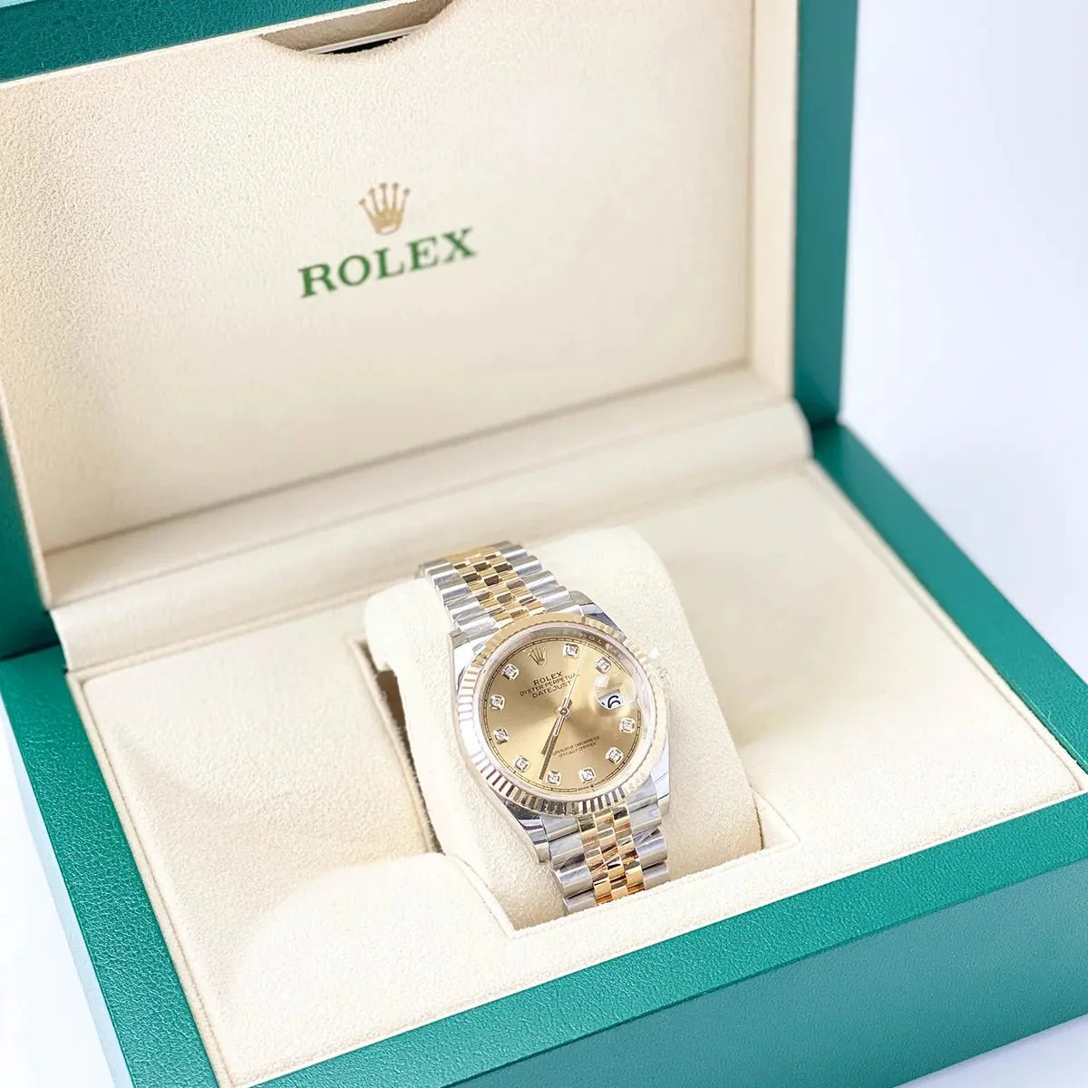 Rolex Datejust 36 Champagn Dial with Diamonds