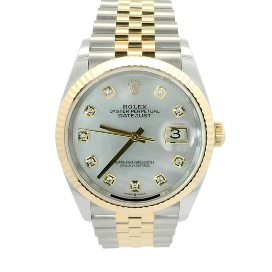 Rolex Datejust 36 MOP Dial and Diamonds 126233NG