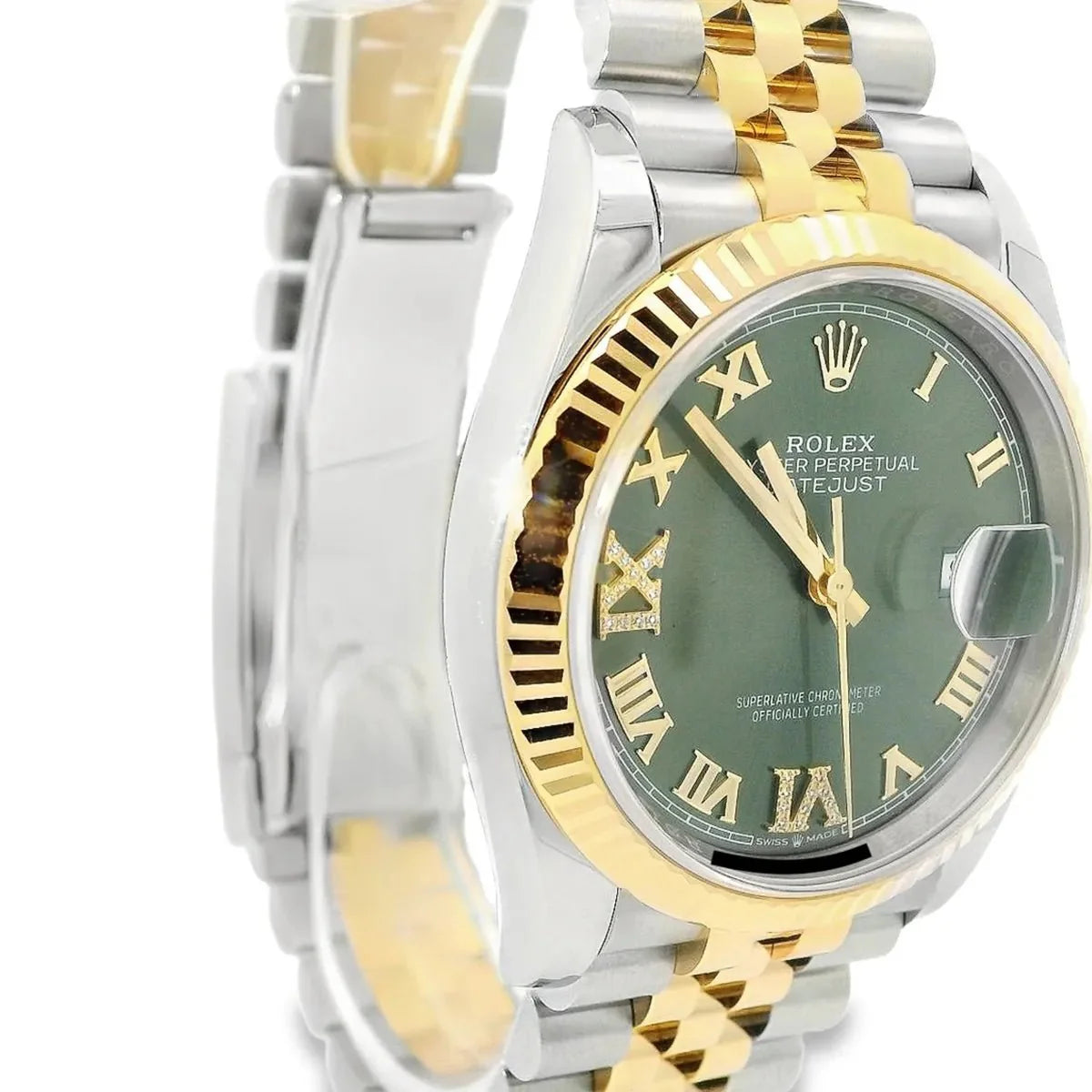 Rolex Datejust 36 green roman dial