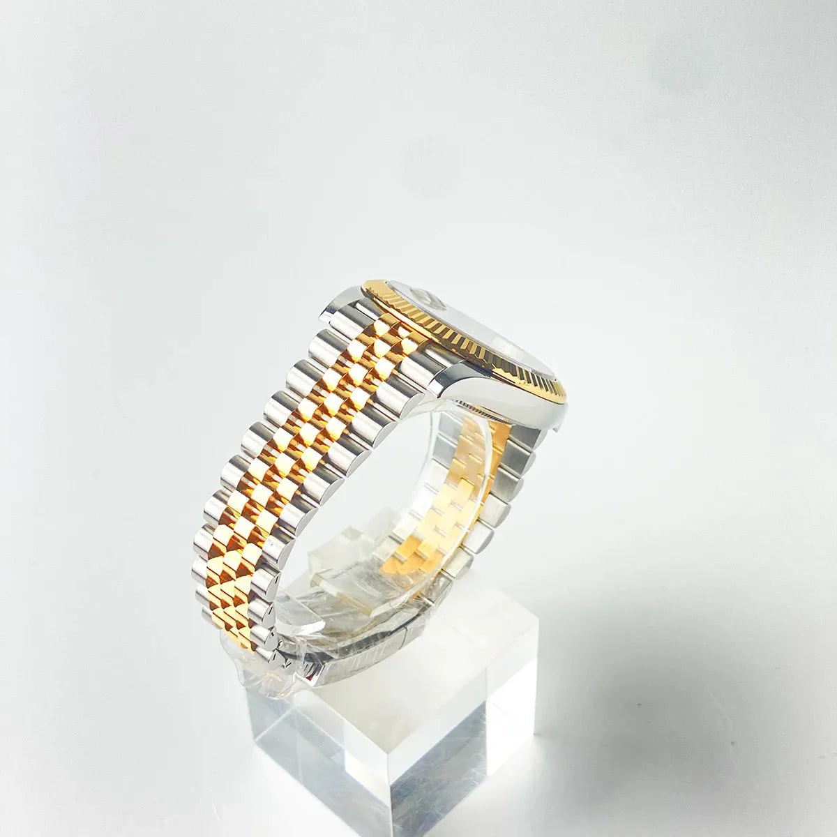 Rolex Datejust 41 Black Dial Diamonds Bicolor