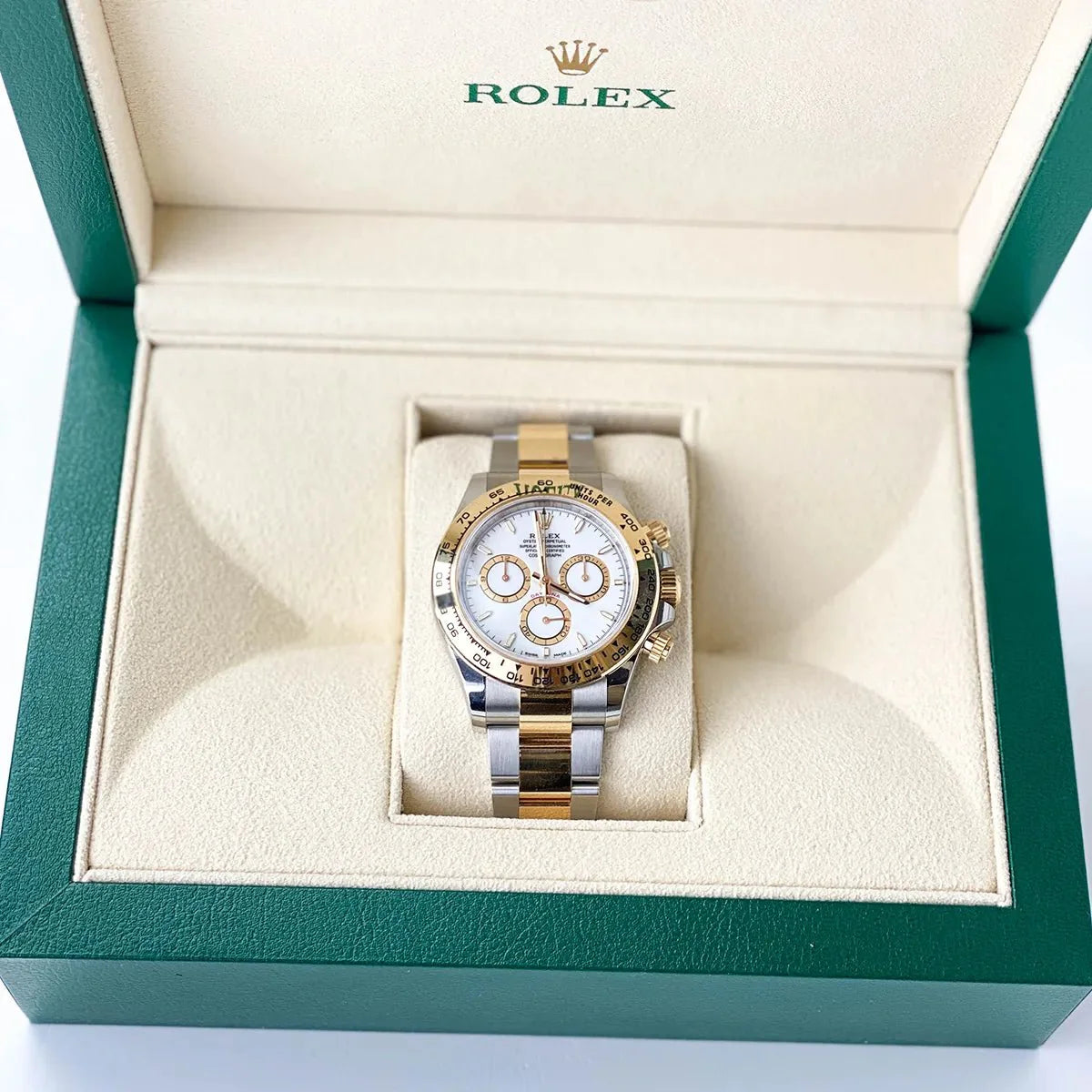 Rolex Daytona 40mm Bicolor White Dial