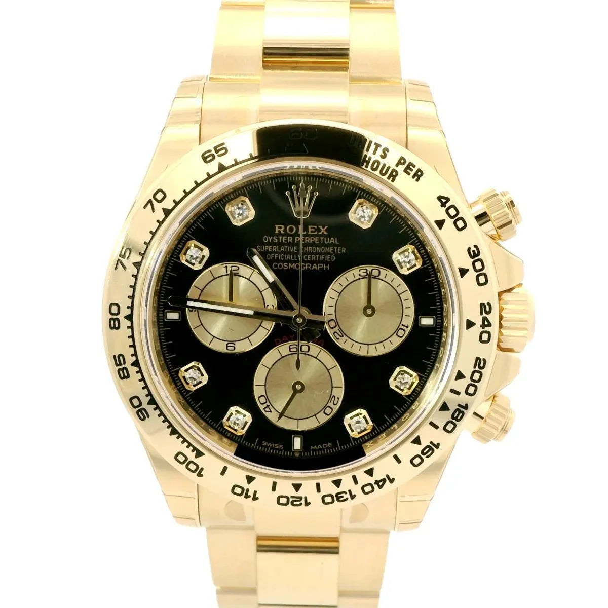 Rolex Daytona Cosmograph Daytona Black Dial Diamonds