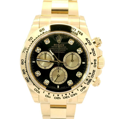 Rolex Daytona Cosmograph Daytona Black Dial Diamonds