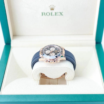 Rolex Daytona Cosmograph Daytona 40mm Everose Oysterflex black sundust