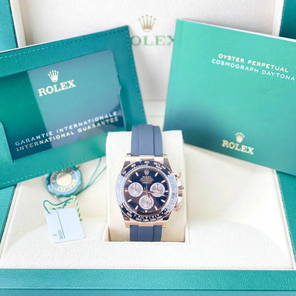 Rolex Daytona Cosmograph Daytona 40mm Everose Oysterflex black sundust