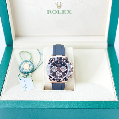 Rolex Daytona Cosmograph Daytona 40mm Everose Oysterflex black sundust