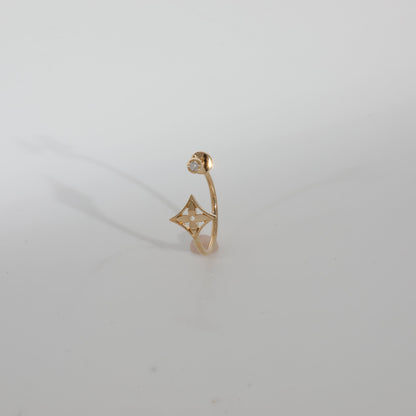 LOUIS VUITTON Idylle Blossom Diamond Earring in 18k Yellow Gold 0.04 CTW