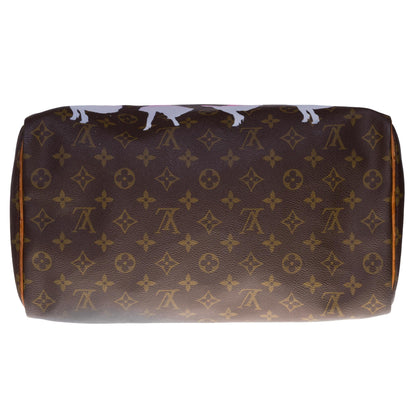 LOUIS VUITTON Customized Speedy 35 "Marilyn Monroe" handbag in Monogram canvas