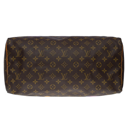 LOUIS VUITTON "Keep Cool" Customized Speedy 40 handbag in brown Monogram canvas