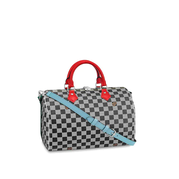 Louis Vuitton Speedy Bandouliere Damier 30 Black/White
