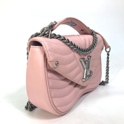 LOUIS VUITTON Shoulder Bag M51944 leather pink Crossbody New Wave Chain Bag MM Women