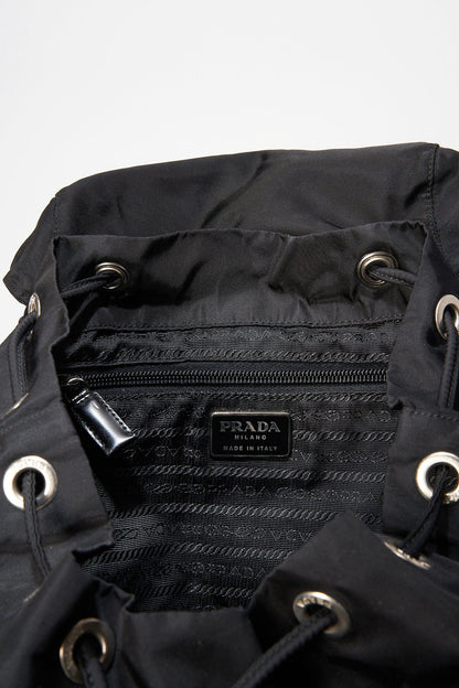 Prada Black Nylon Backpack