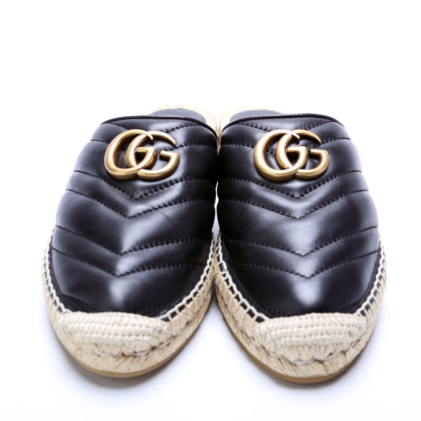 Gucci Marmont Espadrille Slides Size 37.5
