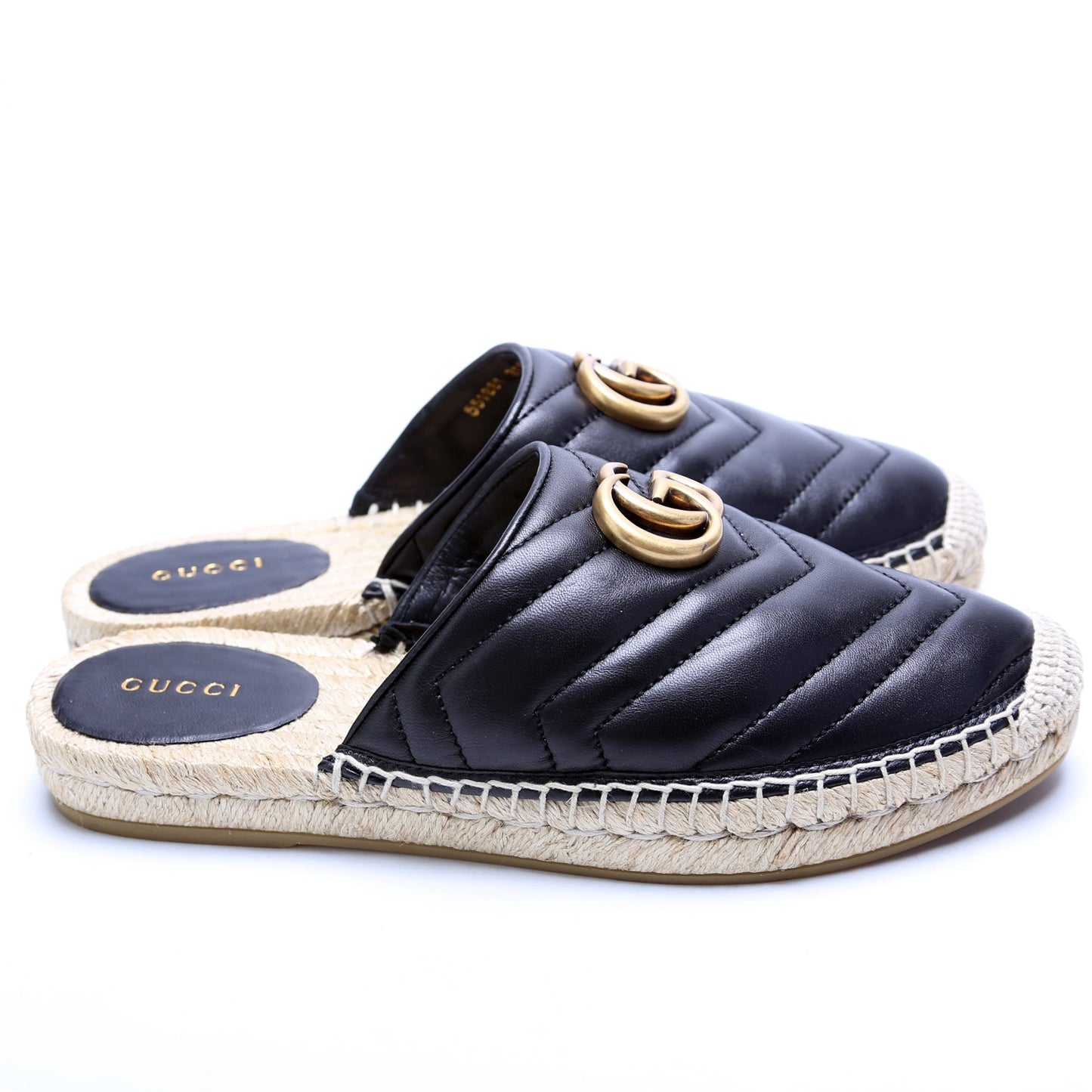 Gucci Marmont Espadrille Slides Size 37.5