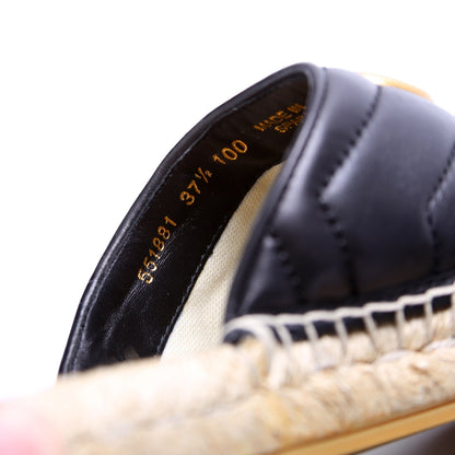 Gucci Marmont Espadrille Slides Size 37.5