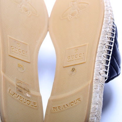 Gucci Marmont Espadrille Slides Size 37.5
