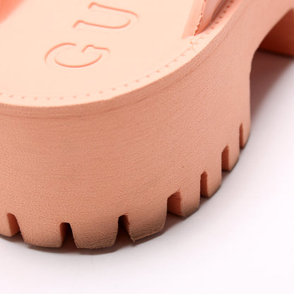 Gucci Rubber Lug Sole Platform Sandals Size 40