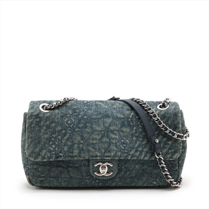 Chanel Flap Blue Elegant Shoulder Bag 3
