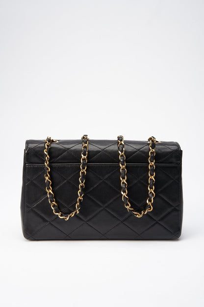 Chanel Classic Flap Lambskin Black Crossbody Bag