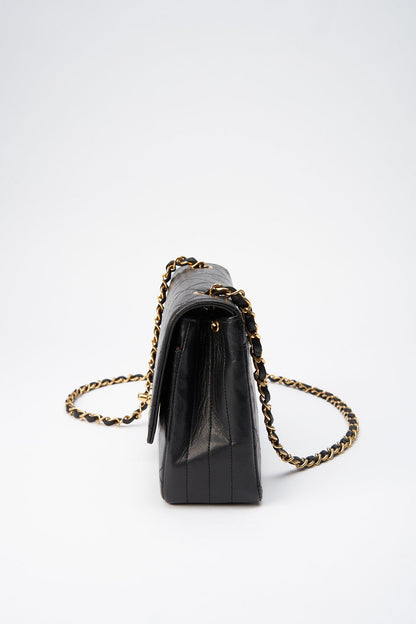 Chanel Classic Flap Lambskin Black Crossbody Bag