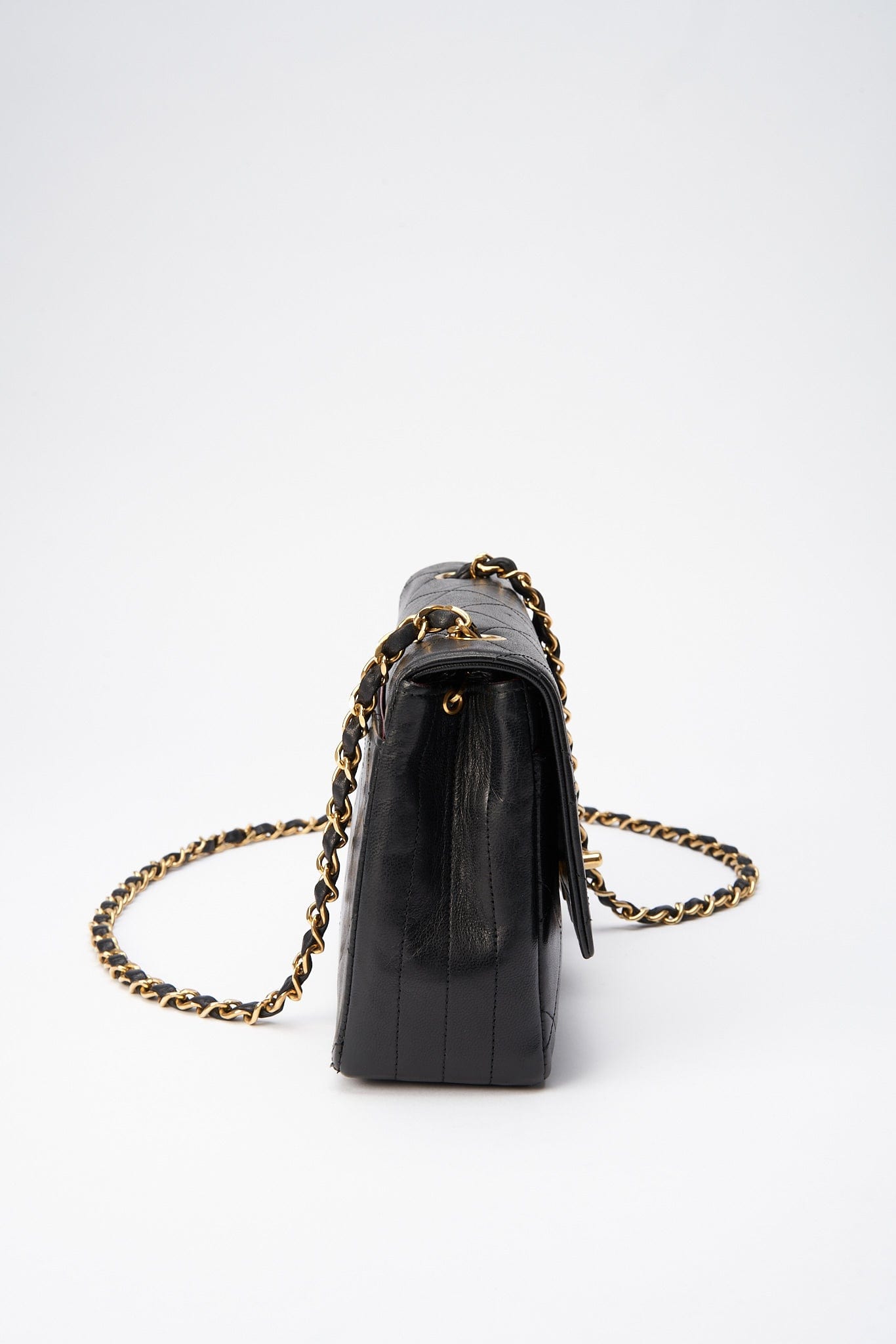 Chanel Classic Flap Lambskin Black Crossbody Bag