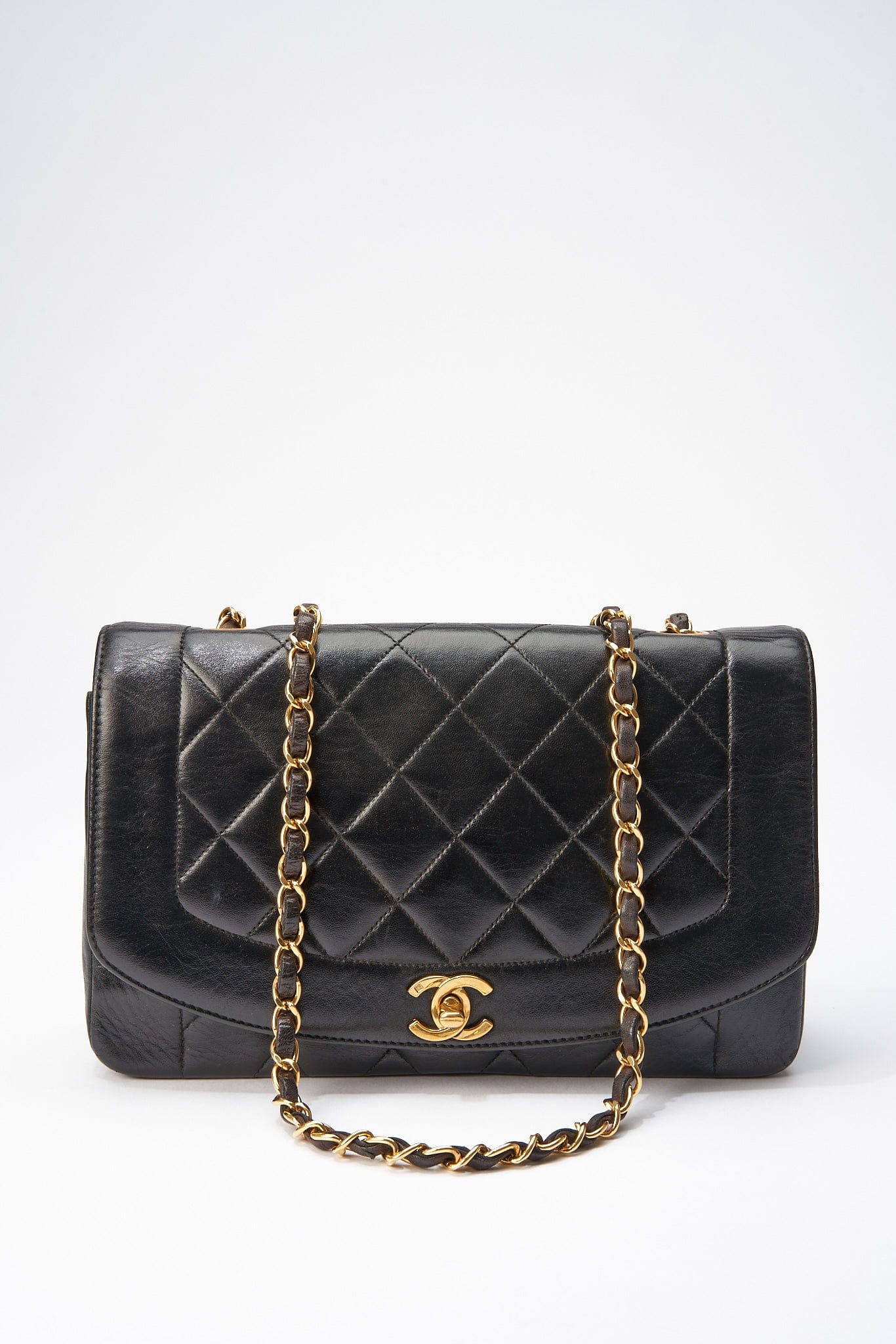 Chanel Classic Flap Lambskin Black Crossbody Bag 2