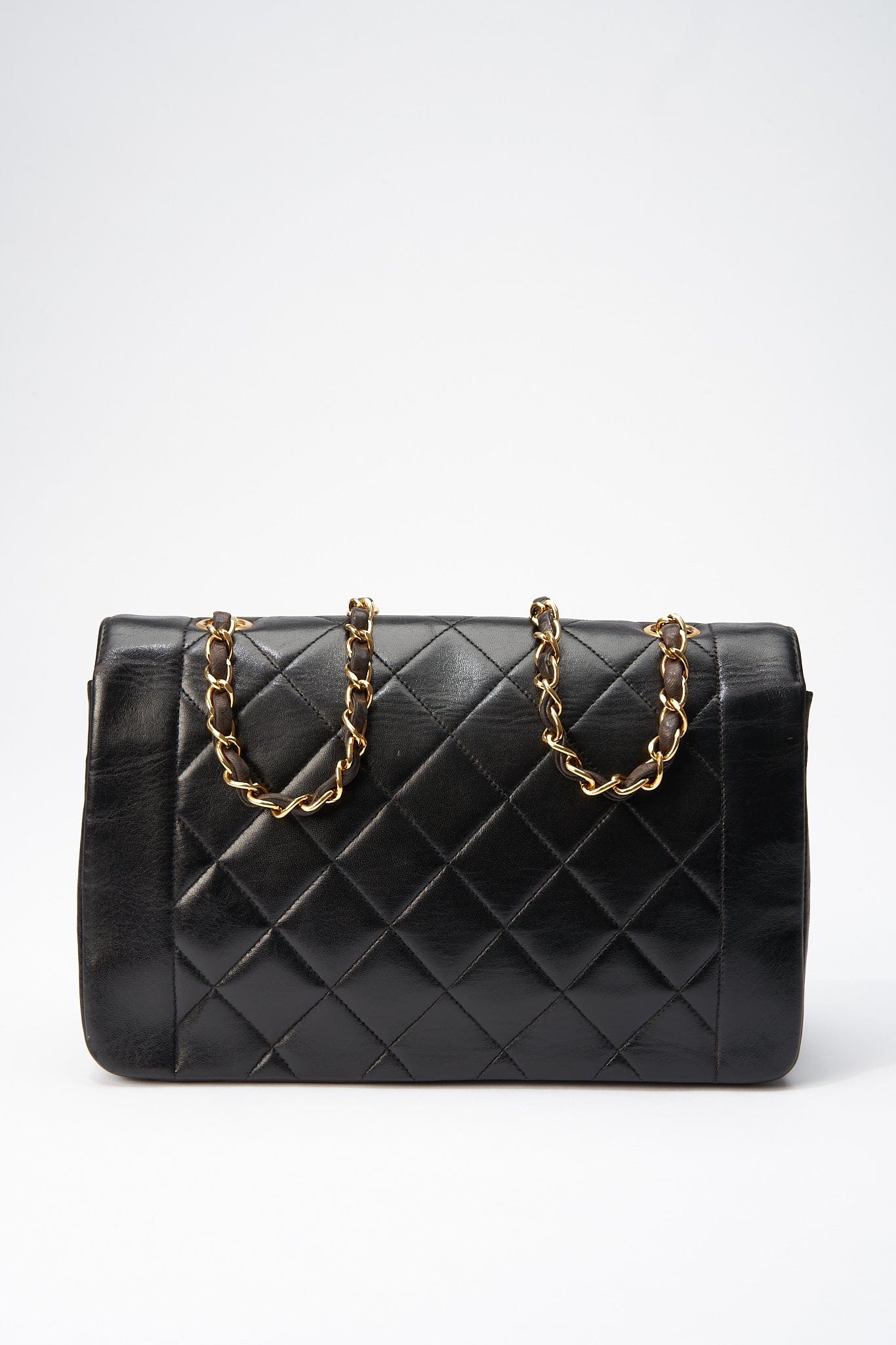 Chanel Classic Flap Lambskin Black Crossbody Bag 2