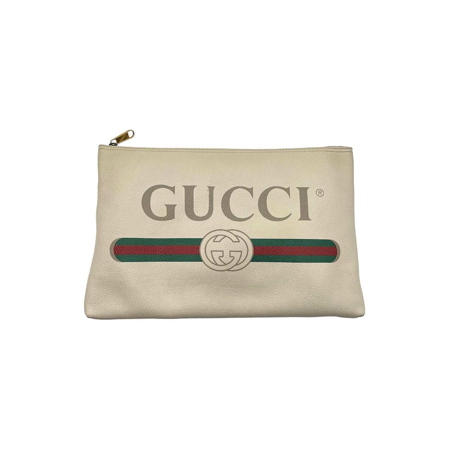 Gucci Large Graphic Print Portfolio Clutch