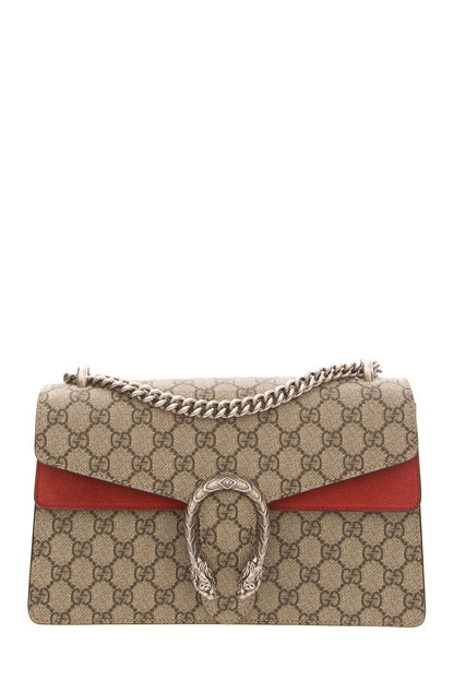 Gucci Dionysus Monogram and Red Suede Crossbody