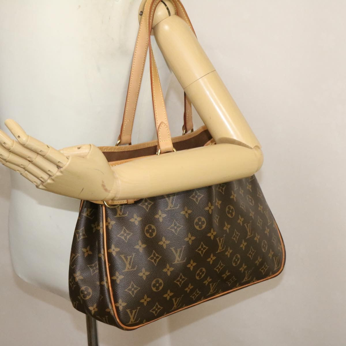 LOUIS VUITTON Monogram Batignolles Tote Bag M51154 LV Auth 18972
