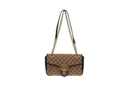 Gucci GG Small Marmont Canvas & Leather