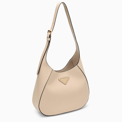 Prada Travertine-Coloured Leather Shoulder Bag Women