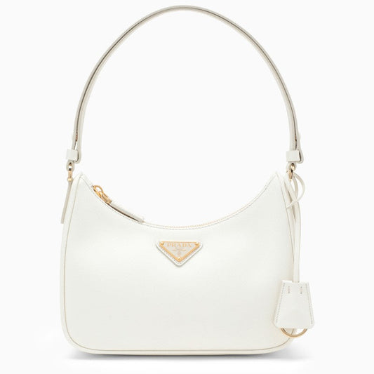 Prada Re-Edition White Mini Bag In Saffiano Women