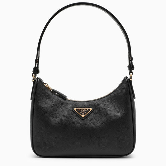Prada Re-Edition Black Mini Bag In Saffiano Women