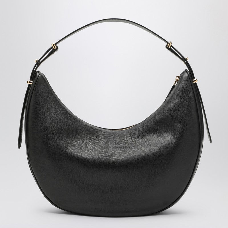 Prada Prada Arqué Black Large Leather Shoulder Bag Women