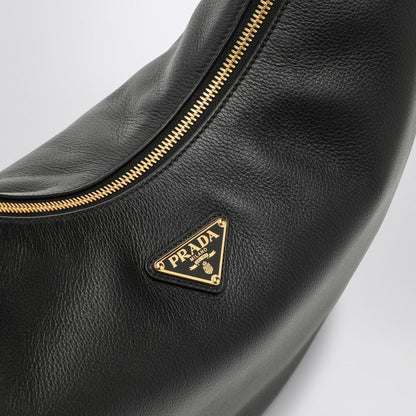 Prada Prada Arqué Black Large Leather Shoulder Bag Women