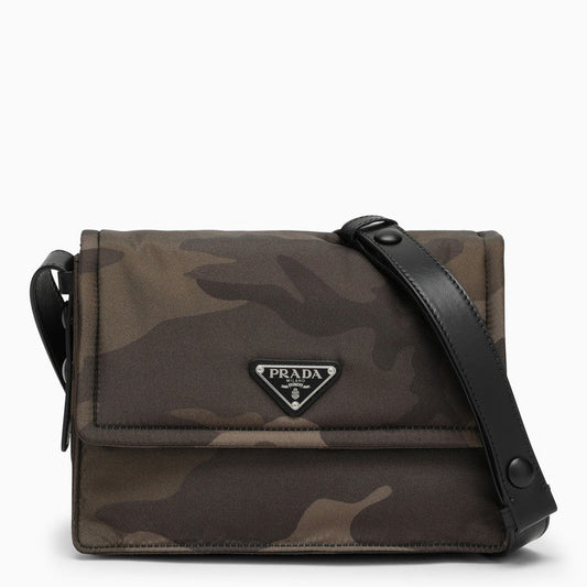 Prada Small Camouflage Shoulder Bag In Padded Re-Nylon Women