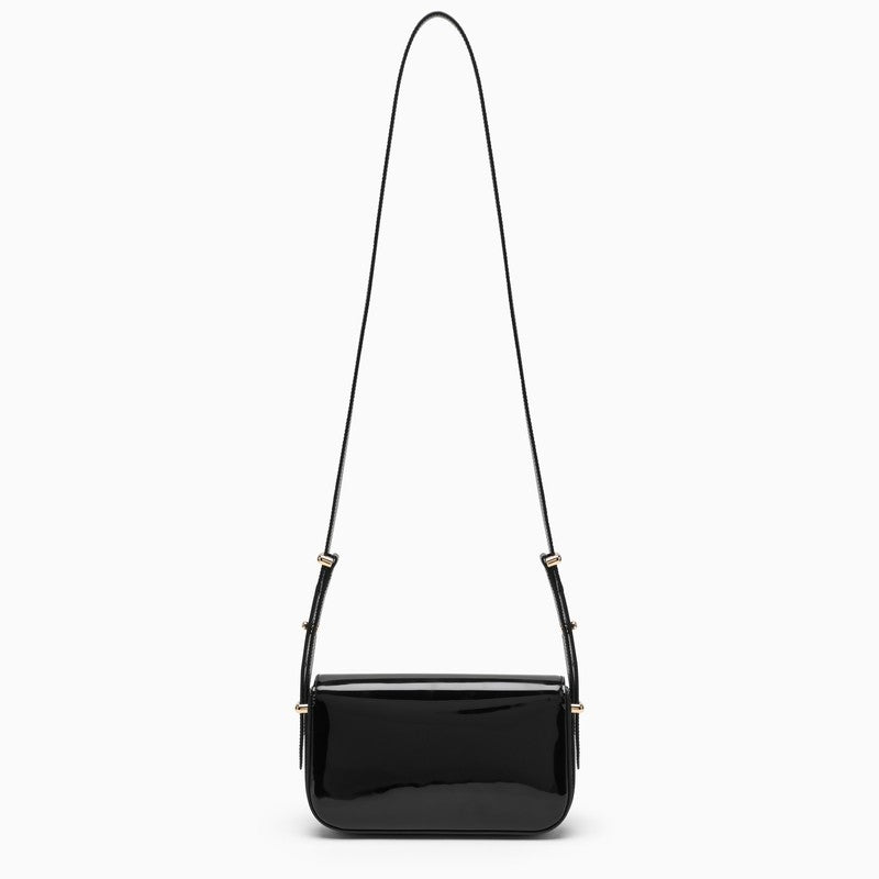 Prada Black Patent Leather Shoulder Bag Women