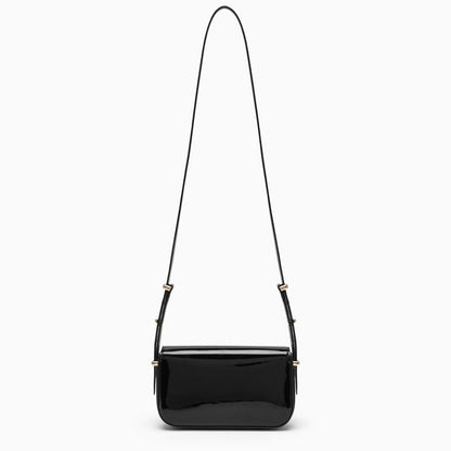 Prada Black Patent Leather Shoulder Bag Women