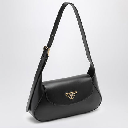 Prada Small Black Leather Shoulder Bag Women