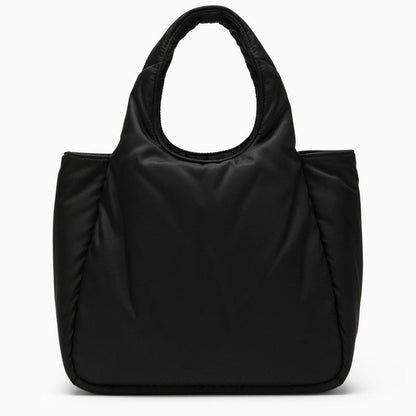 Prada Small Black Padded Re-Nylon Shopping Bag Women