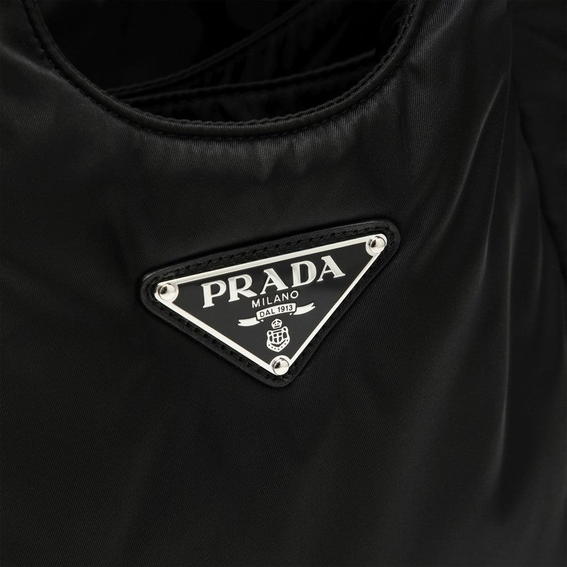 Prada Small Black Padded Re-Nylon Shopping Bag Women