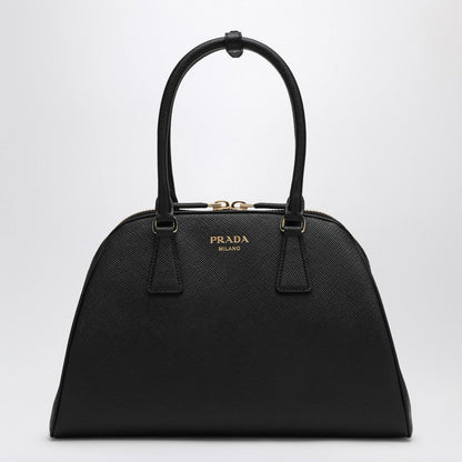 Prada Medium Black Bag In Saffiano Women